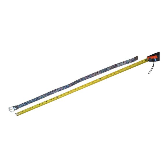 ELITE Metallic Belt Fabric Beaded Edge Purple Turquoise Silver sz S 28-30" waist - Picture 8 of 10